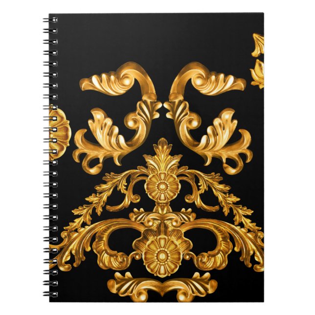 Goldener Barock, Zierelemente. Notizblock (Vorderseite)