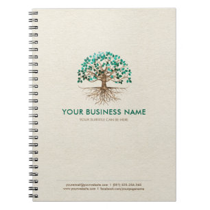 Goldener Baum des Lebens - Yggdrasil - Malachite B Notizblock