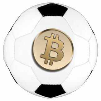 Goldener Bitcoin Fußball