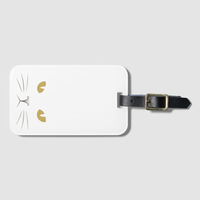 "Goldener Blick: Minimalistischer Fall für das Ges Gepäckanhänger (Vorderseite (Horizontal))