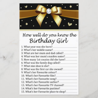 Goldener Bogen Wie gut kennen Sie das Geburtstagsm