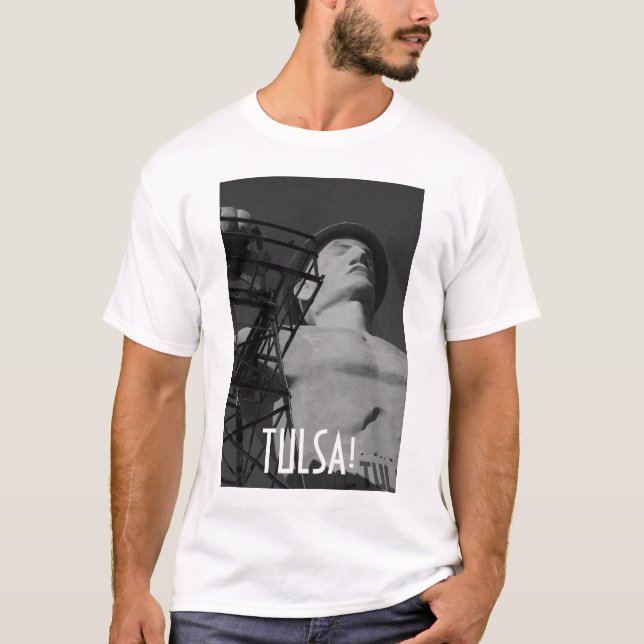 Goldener Bohrer "TULSA!" T-Shirt (Vorderseite)