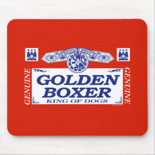 Goldener Boxer Mousepad