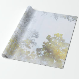 Goldener Breitblattglanz Geschenkpapier