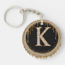 Goldener Buchstabe K Juwel Andenken
