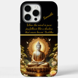 Goldener Buddha in ruhiger Natur iPhone 16 Pro Max Hülle