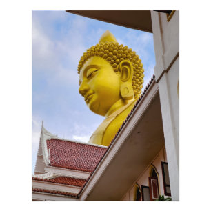 Goldener Buddha in Thailand Fotodruck