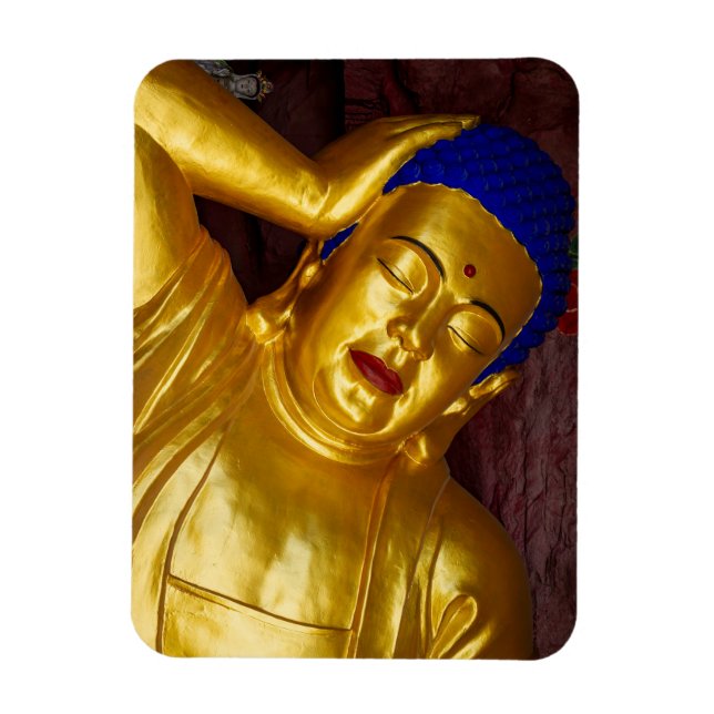 Goldener Buddha  Magnet (Vertikal)