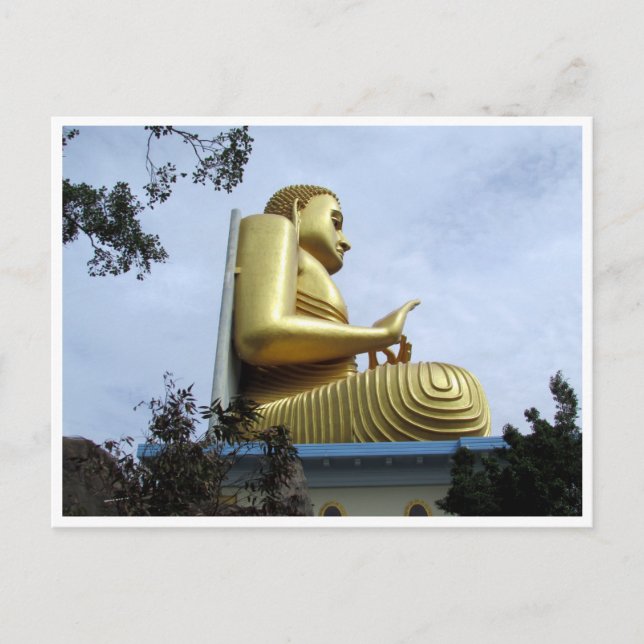 Goldener Buddha Postkarte (Vorderseite)