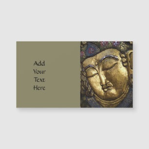 Goldener Buddha Segen vermittelnde Visitenkarte Magnetkarte