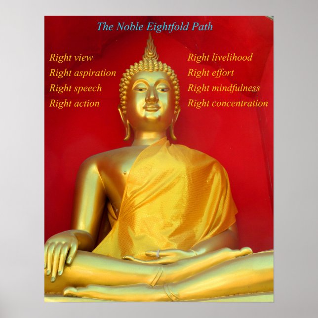 Goldener Buddha und Noble Poster (Vorne)