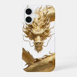 Goldener chinesischer Drachen Art | Mythisches Fab iPhone 16 Hülle