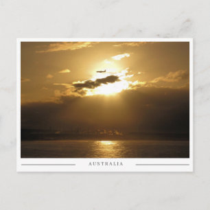 Goldener Cronulla-Sonnenaufgang – Sydney Australie Postkarte
