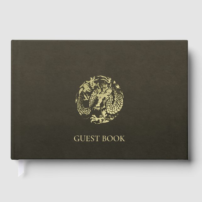 Goldener Drache Gästebuch (Vorderseite)