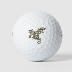 Goldener Drache Golfball