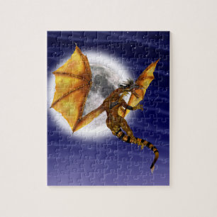 Goldener Drache Mythische Fantasie Kreatur Lila Hi