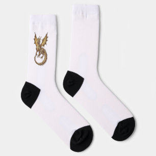 Goldener Drache Socken