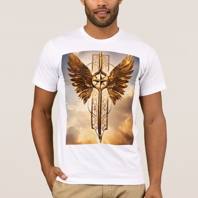 Goldener Drache T-Shirt (Vorderseite)