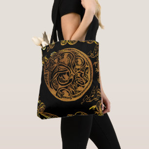 Goldener Drache Tasche