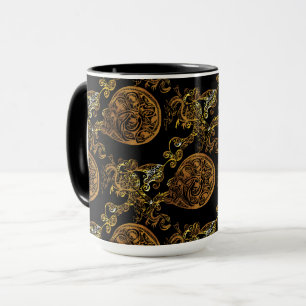 Goldener Drache Tasse