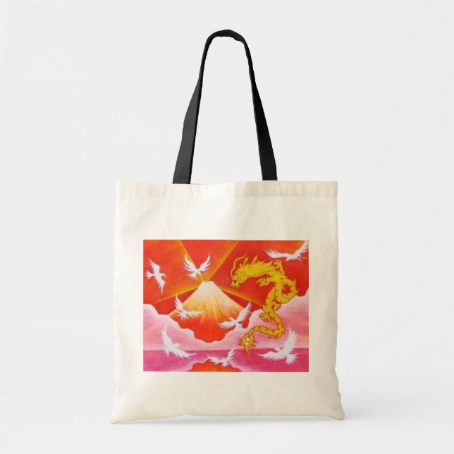 Goldener Drache★ Tragetasche (Vorne)