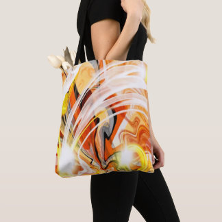 Goldener Dunkler Wirbel Tasche