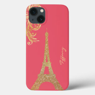 Goldener Eiffelturm kundenspezifisches Samsung Case-Mate iPhone Hülle