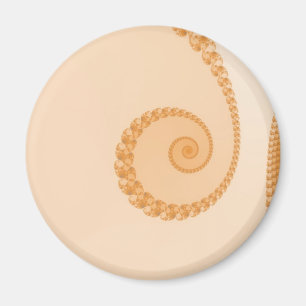 Goldener einfacher Spiral-Magnet Magnet