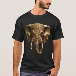 Goldener Elefant T-Shirt