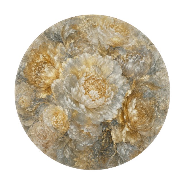Goldener Elfenbeingarten Schneidebrett (Vorderseite)