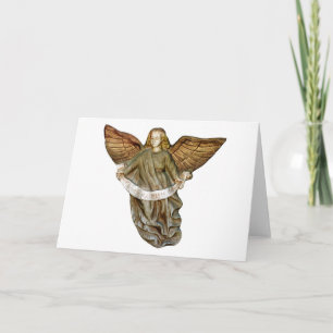 Goldener Engel Feiertagskarte