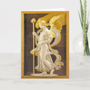 Goldener Engel Feiertagskarte