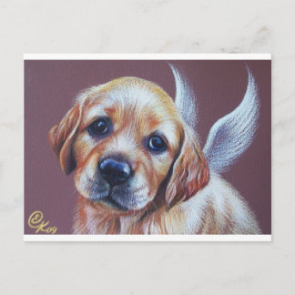 Goldener Engel Postkarte