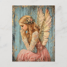 Goldener Engel Postkarte