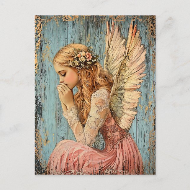 Goldener Engel Postkarte (Vorderseite)