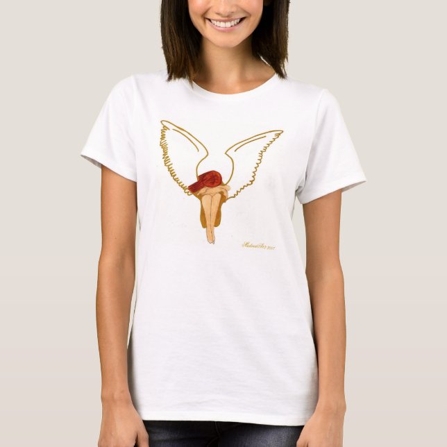 Goldener Engel T-Shirt (Vorderseite)