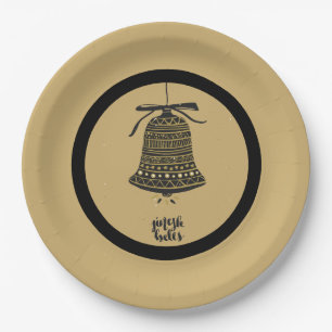 Goldener Feiertag Spaß Pappteller