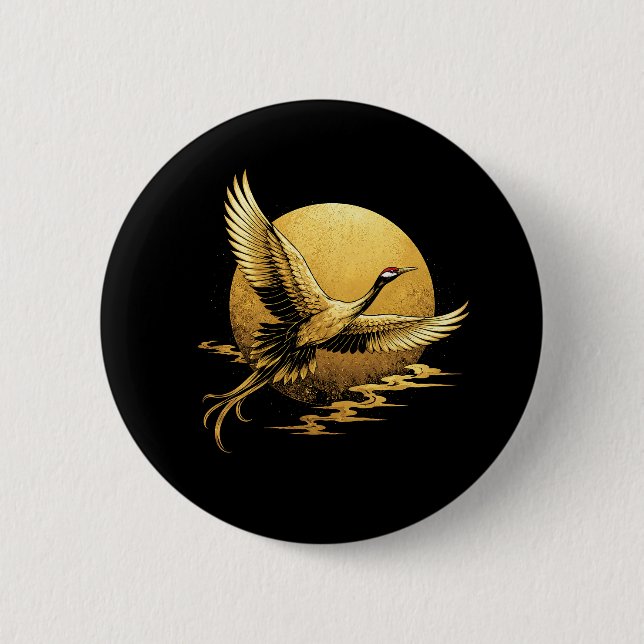 Goldener Flug Button (Vorderseite)