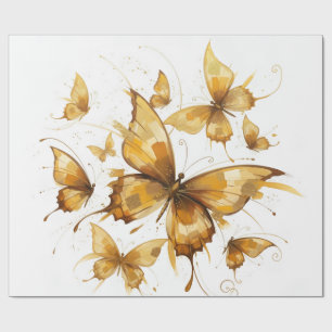 Goldener Flug Geschenkpapier