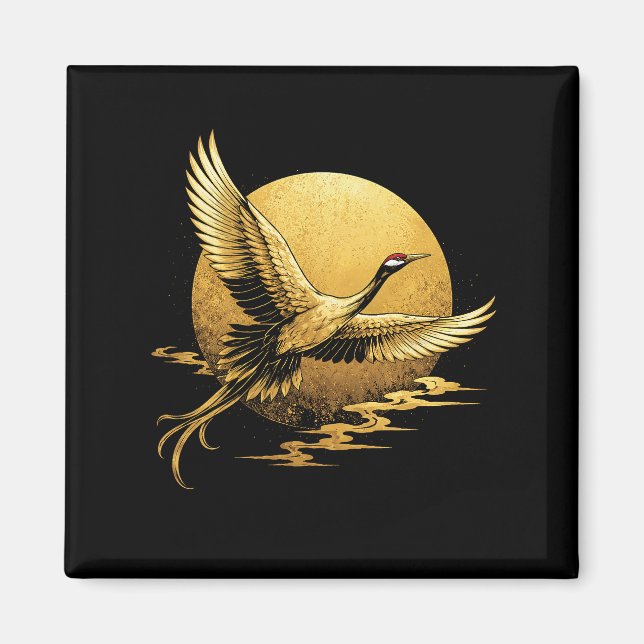 Goldener Flug Magnet (Vorne)