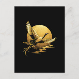 Goldener Flug Postkarte