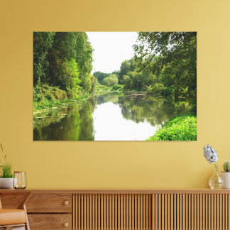 Goldener Fluss Calm Leinwanddruck