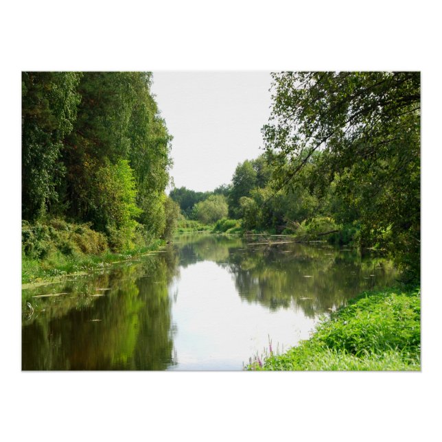 Goldener Fluss Calm Poster (Vorderseite)