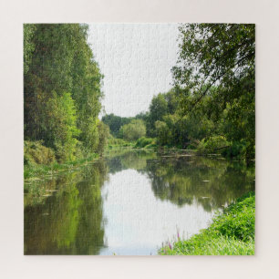 Goldener Fluss Ruhige Spirale Foto Notizbuch
