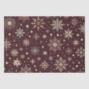 Goldener Frost Festivals Snowflake Wunderland Seidenpapier