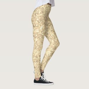 Goldener Funkel Glitter Elegant Leggings