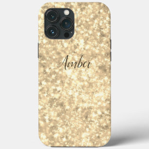 Goldener Funkel Glitter Elegant Personalisiert Case-Mate iPhone Hülle