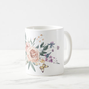 Goldener Garten Chic Girly Blume Tasse
