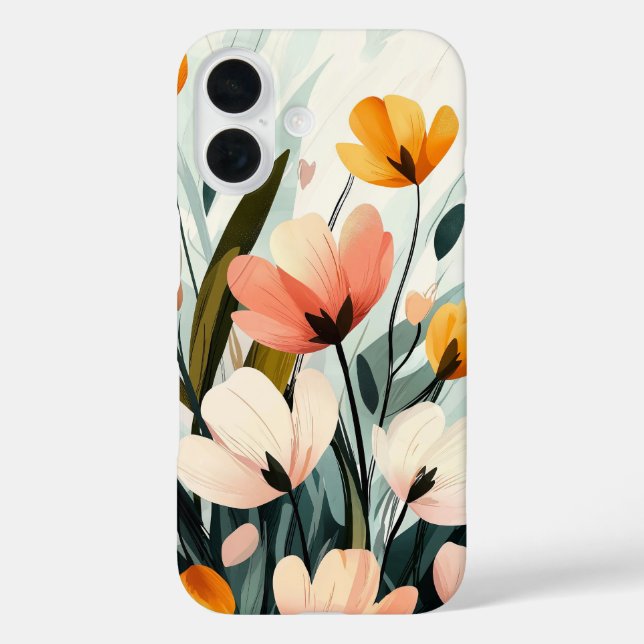 Goldener Garten iPhone 16 Hülle (Rückseite)