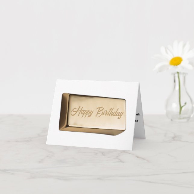 Goldener Geburtstag Bar des Spaßes Karte (Kleines Gewächs)